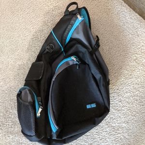 Black Cross-Body Backpack